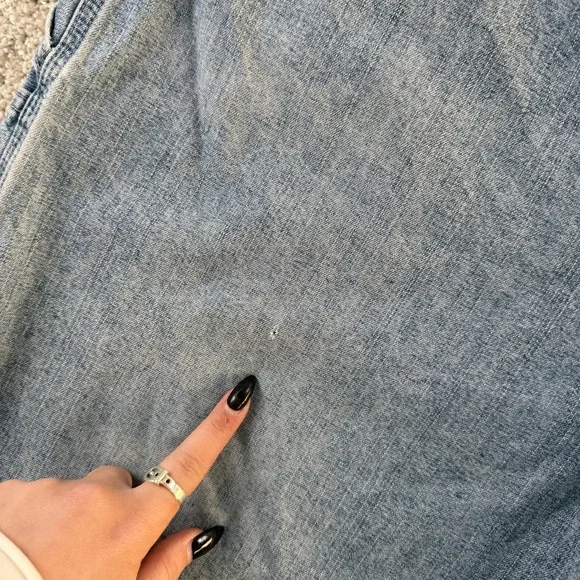 Wrangler Shorts Mens 42 Blue Denim Cargo Carpenter Utility Pockets Workwear - Picture 4 of 13